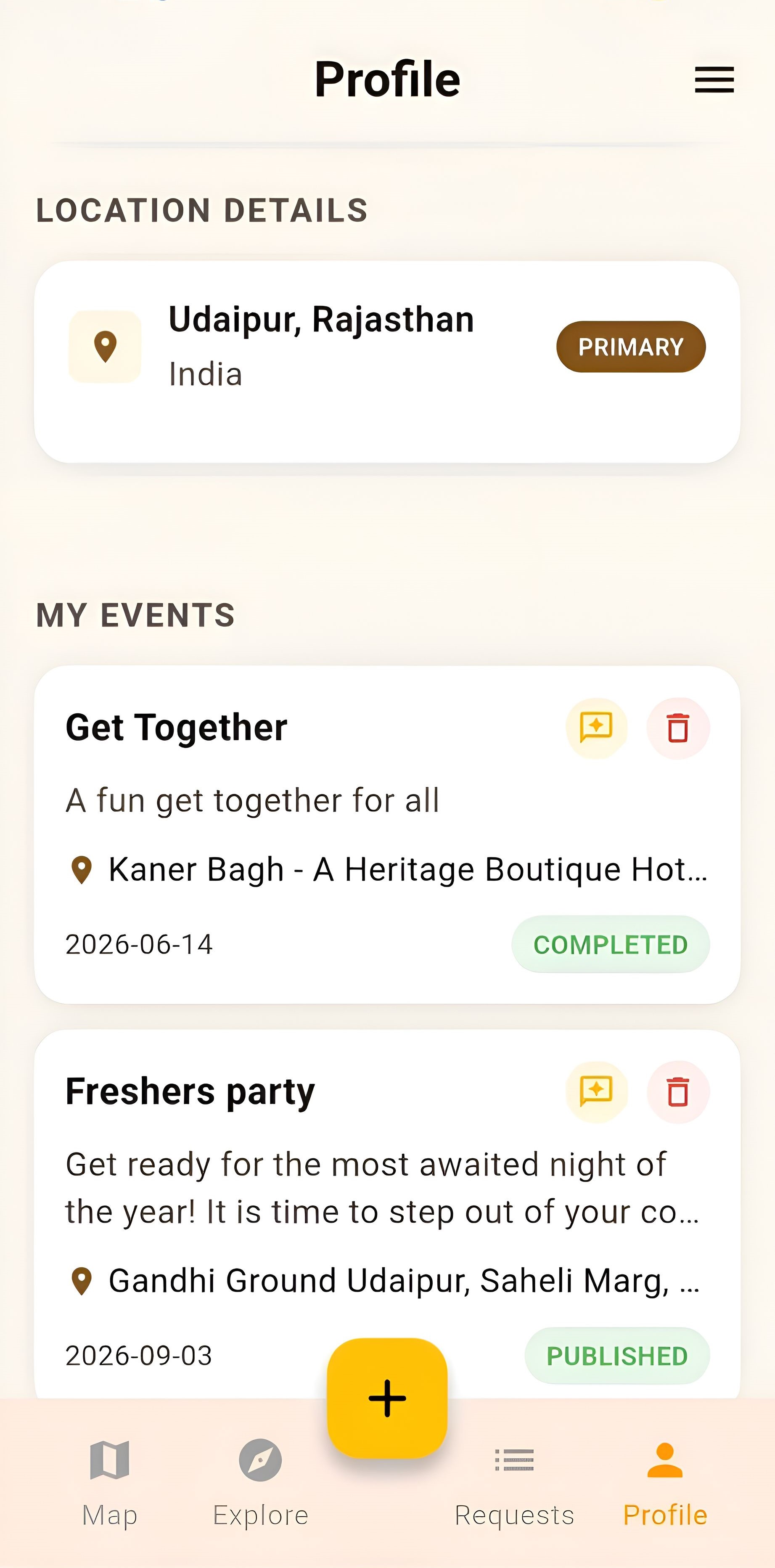 Your event life, organized
